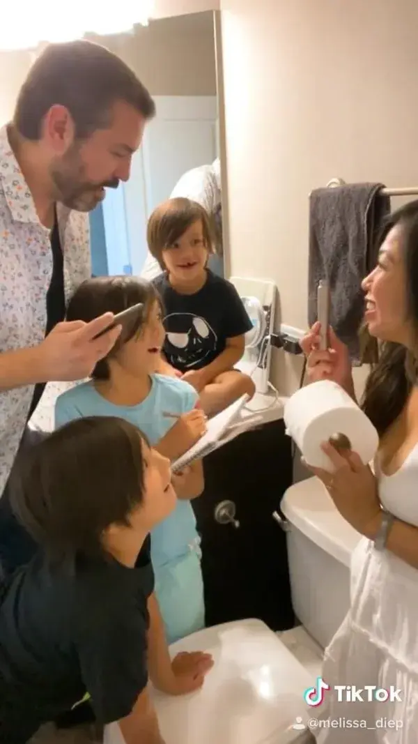 Family meeting toilet paper 