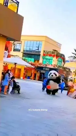 funny panda Running 🤣🤣