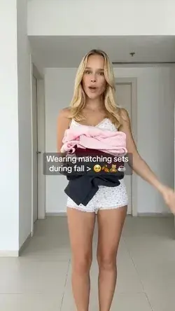 Wearing Matching Sets