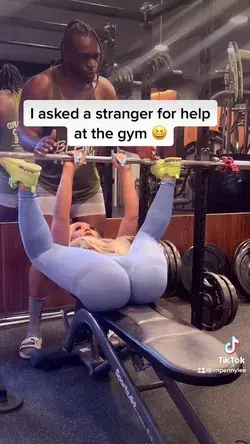 at the gym doing everything wrong