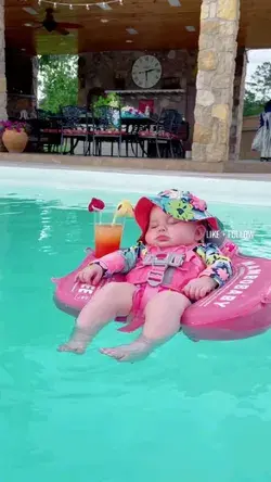 Relaxing beautiful cute baby