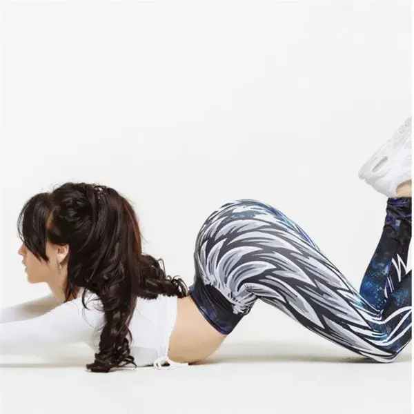 Harajuku 3D wing leggings for women push up sporting fitness legging athleisure bodybuilding sexy women&#039;s pants 201203