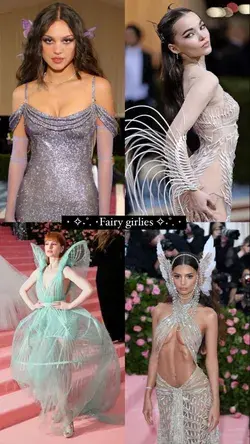 Fairy girls at the Met Gala - 2019 and 2022