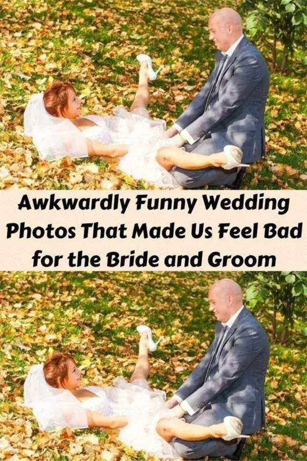 Awkwardly Funny Wedding Photos That Made Us Feel Bad for the Bride and Groom