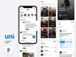 Free College Social Media App UI Kit