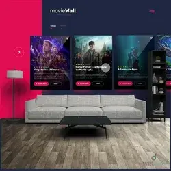 Movie website UI design