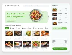 Food Delivery Dashboard UI Template