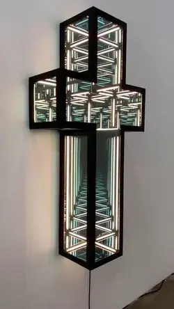 LED Light Wall Sculptures by Anthony James