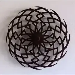 Bronze Flower Style Kinetic Wind Garden Spinner