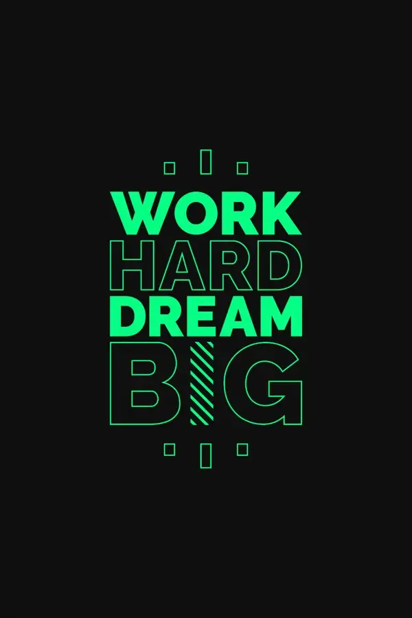 work hard dream big typography t-shirt design for print ready, motivational typography quotes