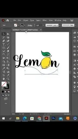 Lemon 🍋 Logo Design in illustrator