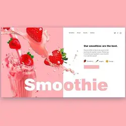 Smoothie Website Ui Design