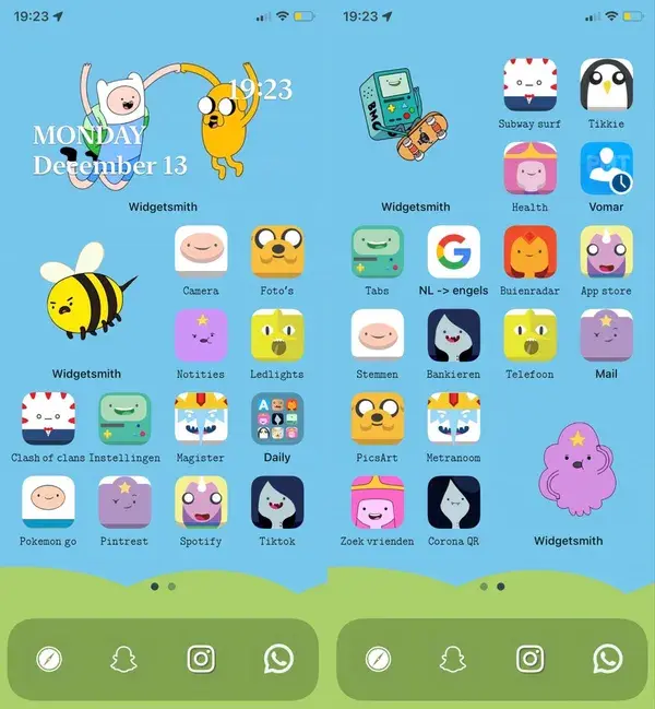 IOS 14 homescreen