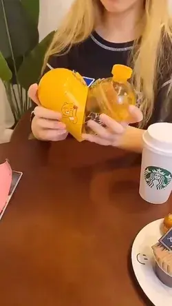 Heart-Shaped Water Bottle and Snack Storage