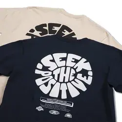 Seek The Positive Tee - Cream - Medium