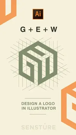 Design G + E + W Monogram Logo In Illustrator