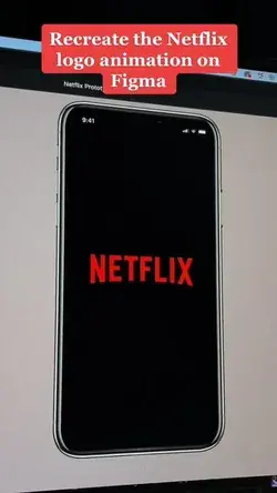 Recreate the Netflix logo animation on Figma