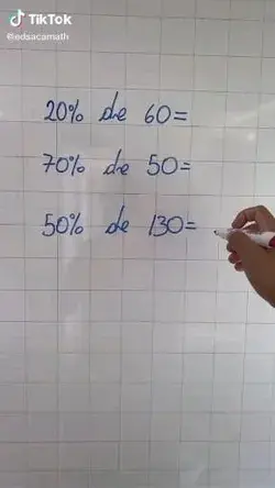 Truco fácil para sacar porcentajes