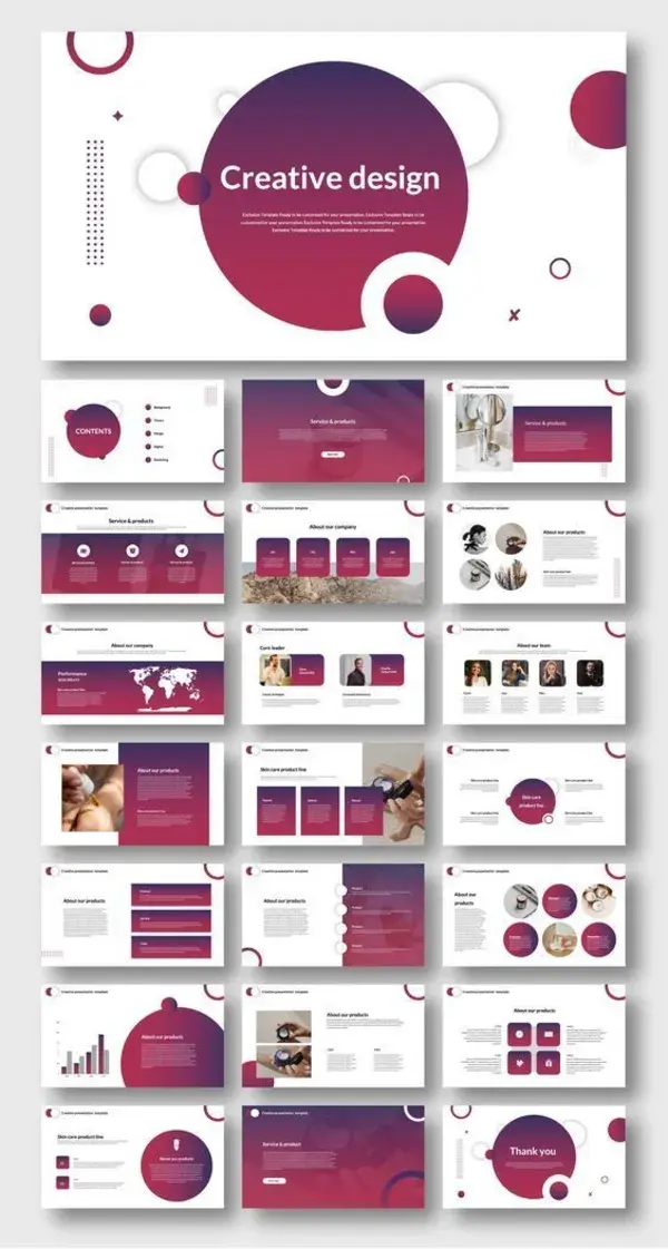 Powerful Business Design Presentation Template