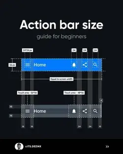 Action bar size