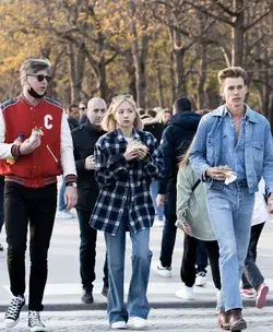 Lisa in 🇫🇷 with Austin Butler and Utz Peter.