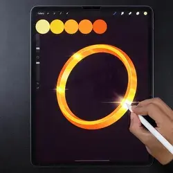 Gold Ring with Procreate