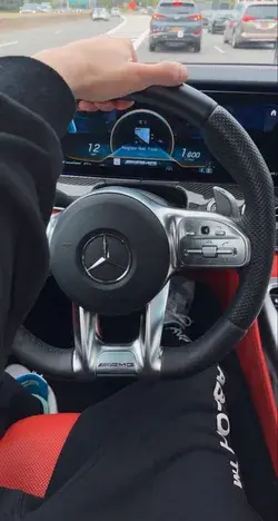 AMG G63S black and red interior