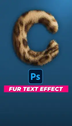 🐈 Fur Text Effect in Photoshop!