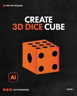 3D Dice Cube | Adobe illustrator