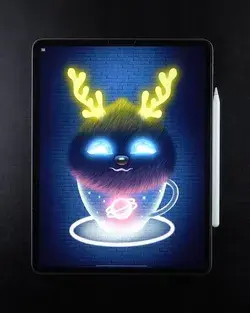 Glowing Monster in Cup