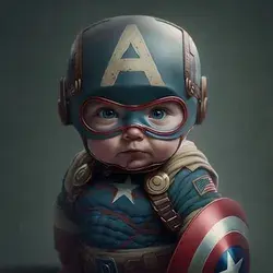 baby Captain America