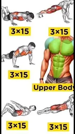 Abs • chest • upper body workout plan