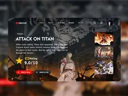 Attack On Titan / Web UI Design