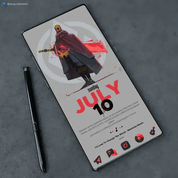 Android homescreen setup