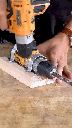 Creative DIY Woodworking Drill Hole with Hand Motor - Woodworking Techniques Carpentry