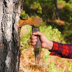 Old, rusted axe brought back to life!