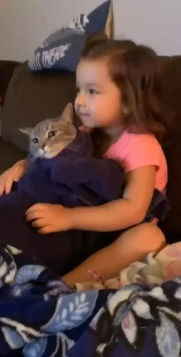 Little girl with her "cute ball"