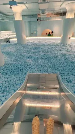 Slide into NYC's Biggest Ball Pit