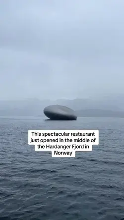 Restaurant in the Middle of a Norwegian Fjord