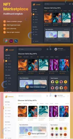Commet - NFT Marketplace Dashboard Design