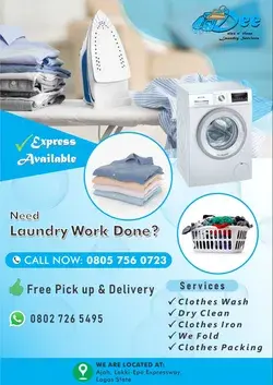 Laundry flyer design 1