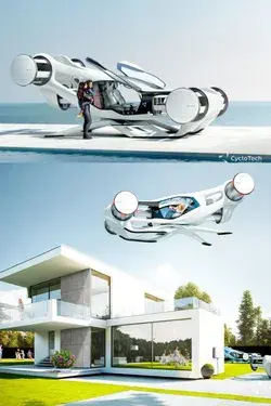 CycloRotor-powered eVTOL Air Car