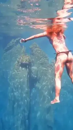 Diving into another world 💦 Barracuda Lake, The Philippines. Video by @devenwang w/ @eva_tri0827