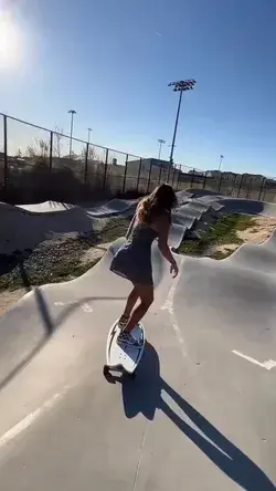 Skater Girl At the Pumptrack