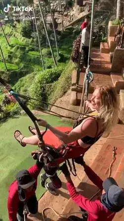 INCREDIBLE Swing Over Bali Rice Fields!