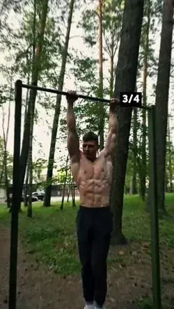 Training abs at the pull up bar