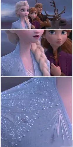 "Frozen 2" What attracted me most was the skirt inside!