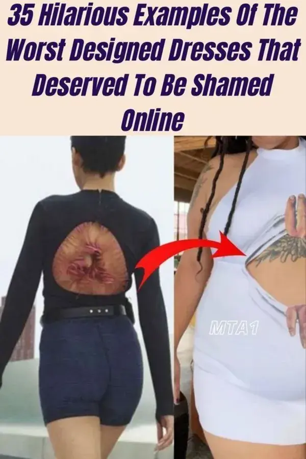 35 Hilarious Examples Of The Worst Designed Dresses That Deserved To Be Shamed Online