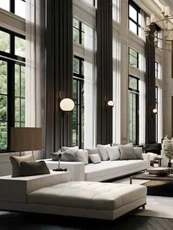 Timeless Elegance: Luxury Classic Mansion Living Room Design