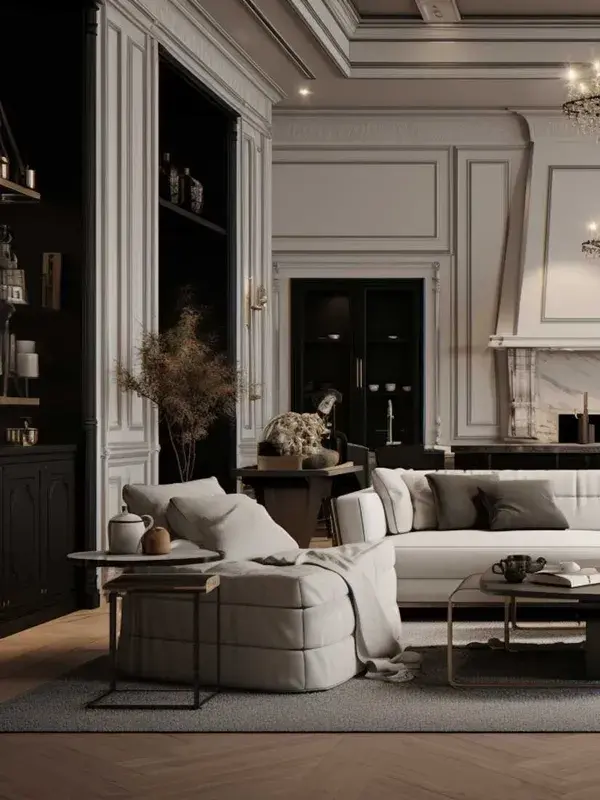 Classic Grandeur: Luxury Classic Penthouse Living Room Styles